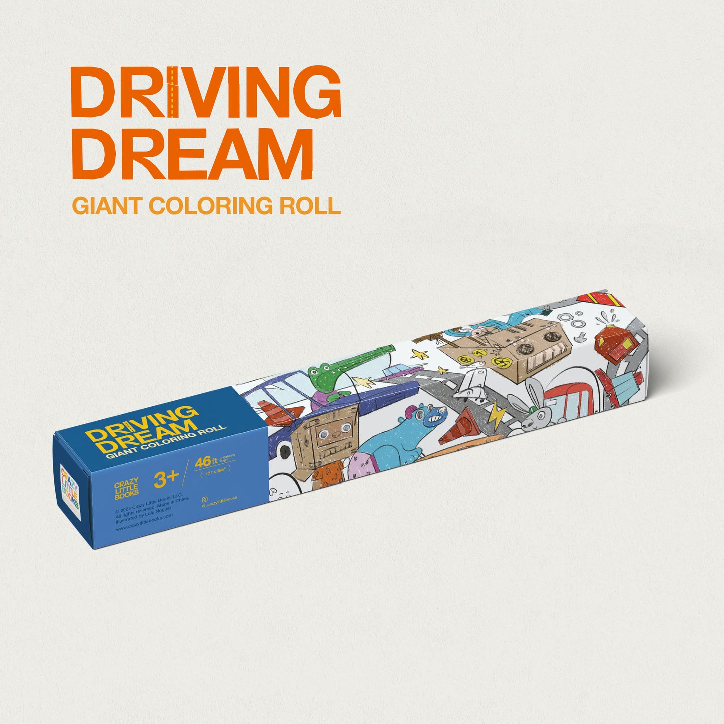 Driving Dream Coloring Roll