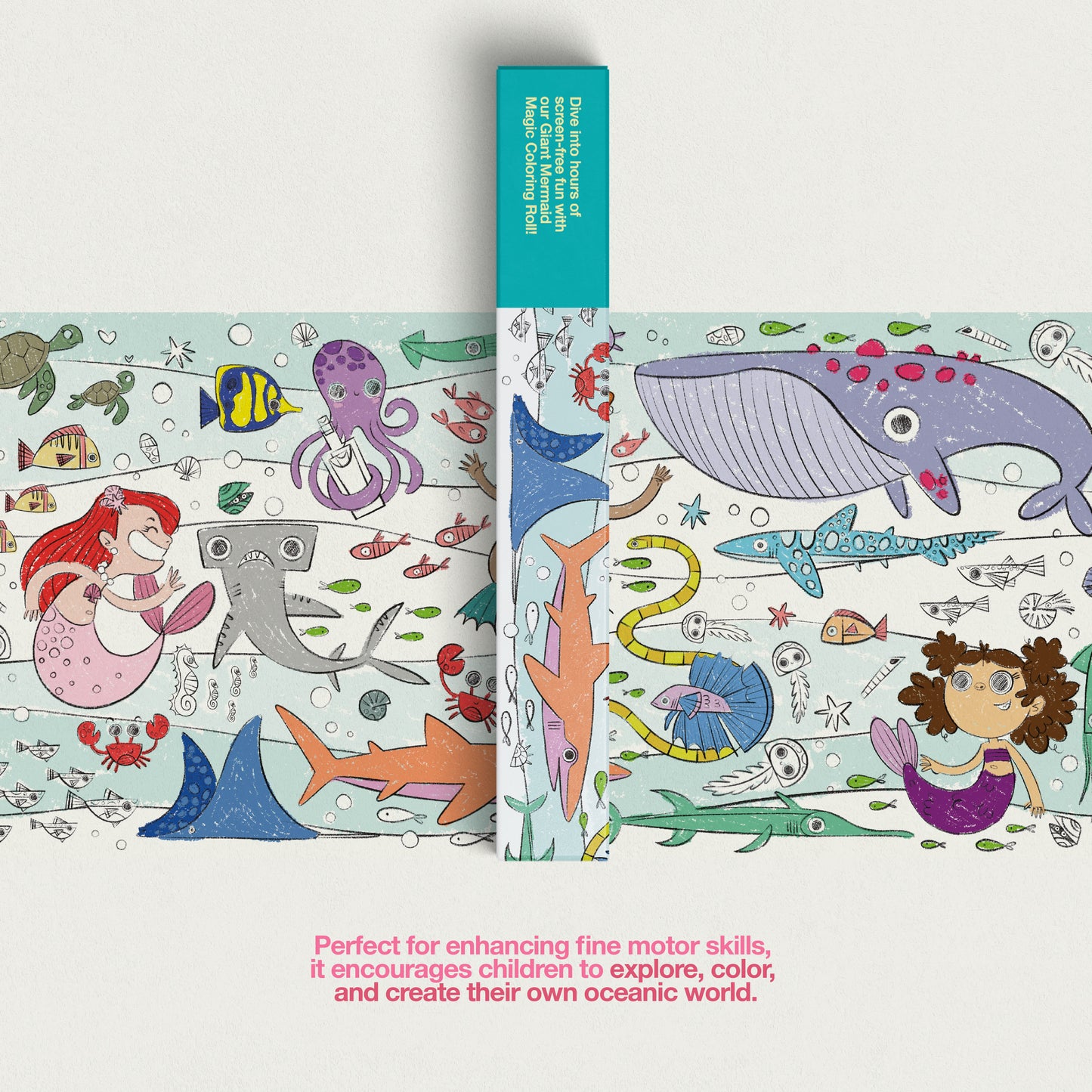 Mermaid Magic Coloring Roll